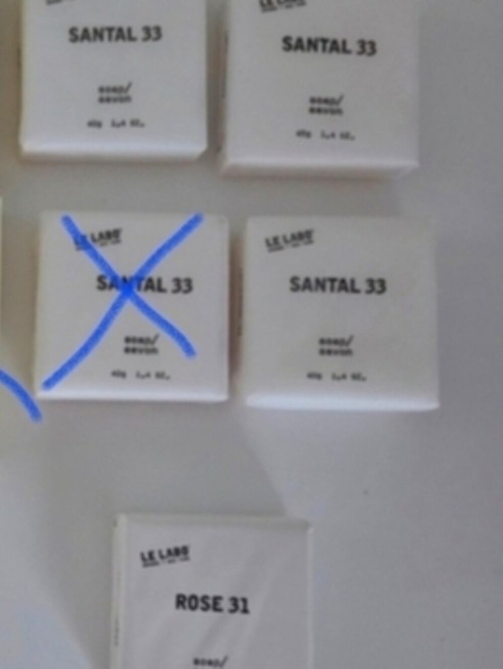Le Labo Santal 33 & Rose 31 Mini Soap Set Hotel Travel Guest Soap Collection